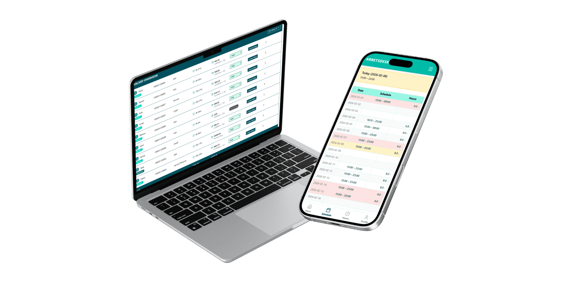 Payroll status management