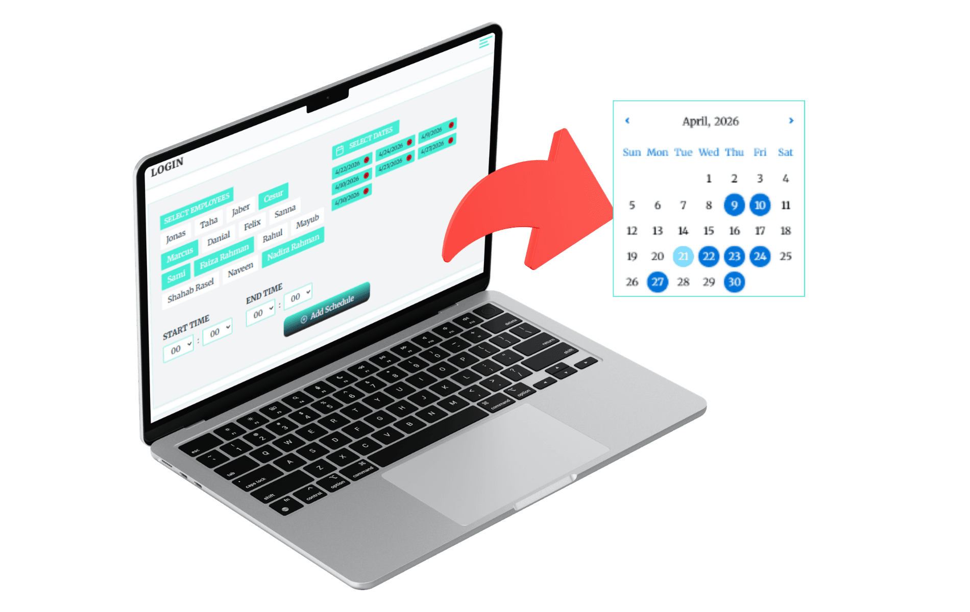 Create schedule easily